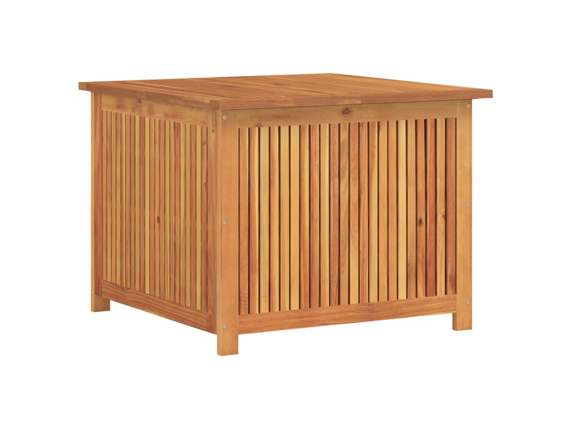 Caja de almacenamiento para jardín de acacia maciza MAISON EXCLUSIVE (75x75x58 cm)