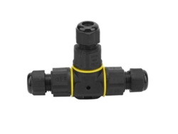 Caja De Conexiones En Forma De T Con Conector De 3 Pines Para Cableado Subterráneo, Resistente Al Agua Con Protección Ip68.