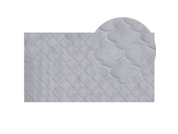 Alfombra BELIANI Gharo de Poliéster Gris 80x150