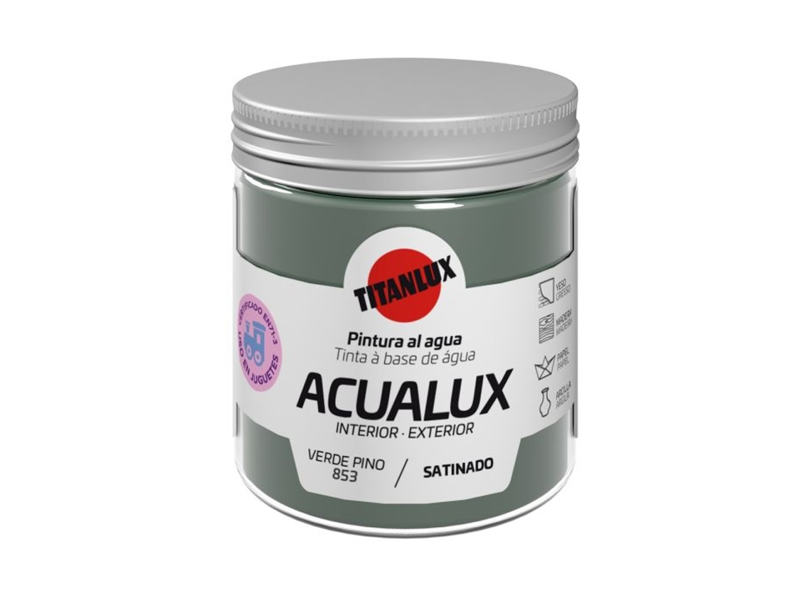 Acualux Satin 75ml Verde Pino