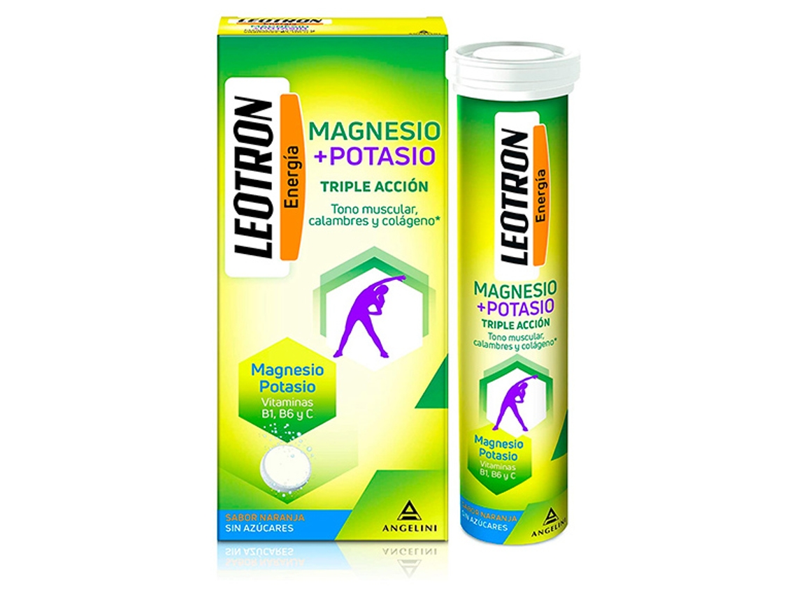 Magnesio Potasio Sabor Naranja 54 Unidades LEOTRON