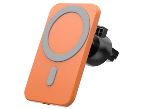 Cargador Carro Sem Magsafe Qi para iPhone 12 Pro YIZHOOD Naranja