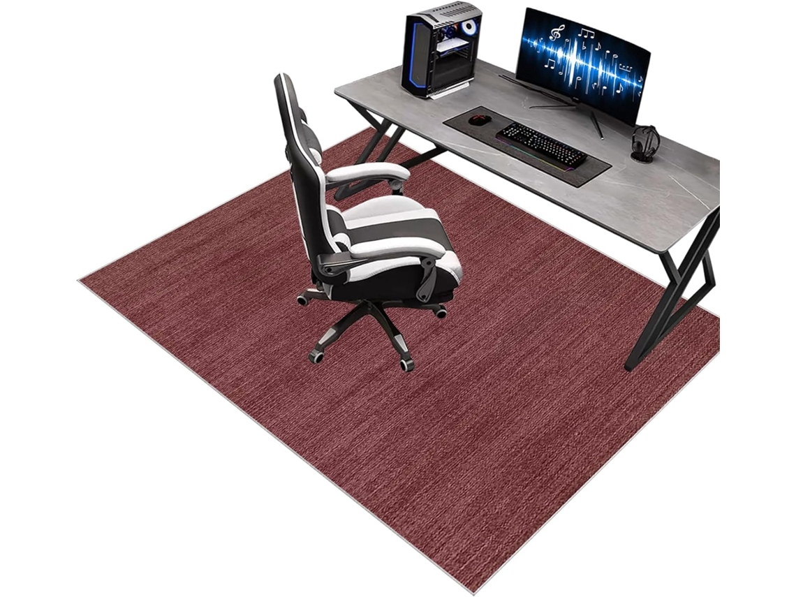 Alfombrilla para silla gaming/oficina, protector de suelo antideslizante, 60 x 90 cm, madera (60 cm)