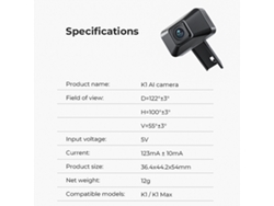Cámara con IA de Creality para impresoras 3D K1, K1 Max y K1c