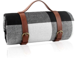 Manta de picnic plegable grande de 150x200 cm, impermeable y cómoda para uso en exteriores, camping y playa. (Sin marca)