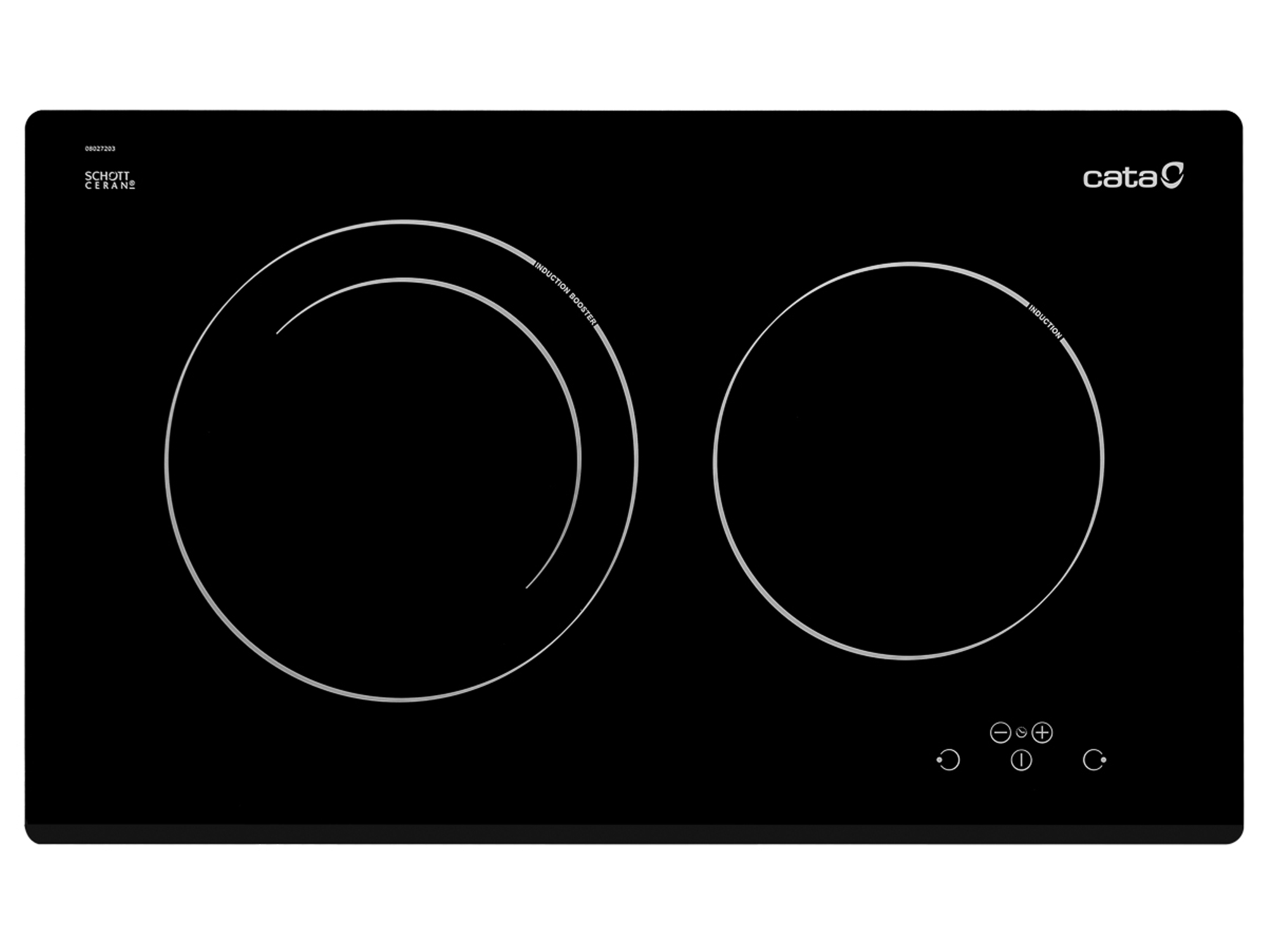 Placa de Inducción CATA IB 2 Plus BK (Eléctrica - 59 cm - Negro)