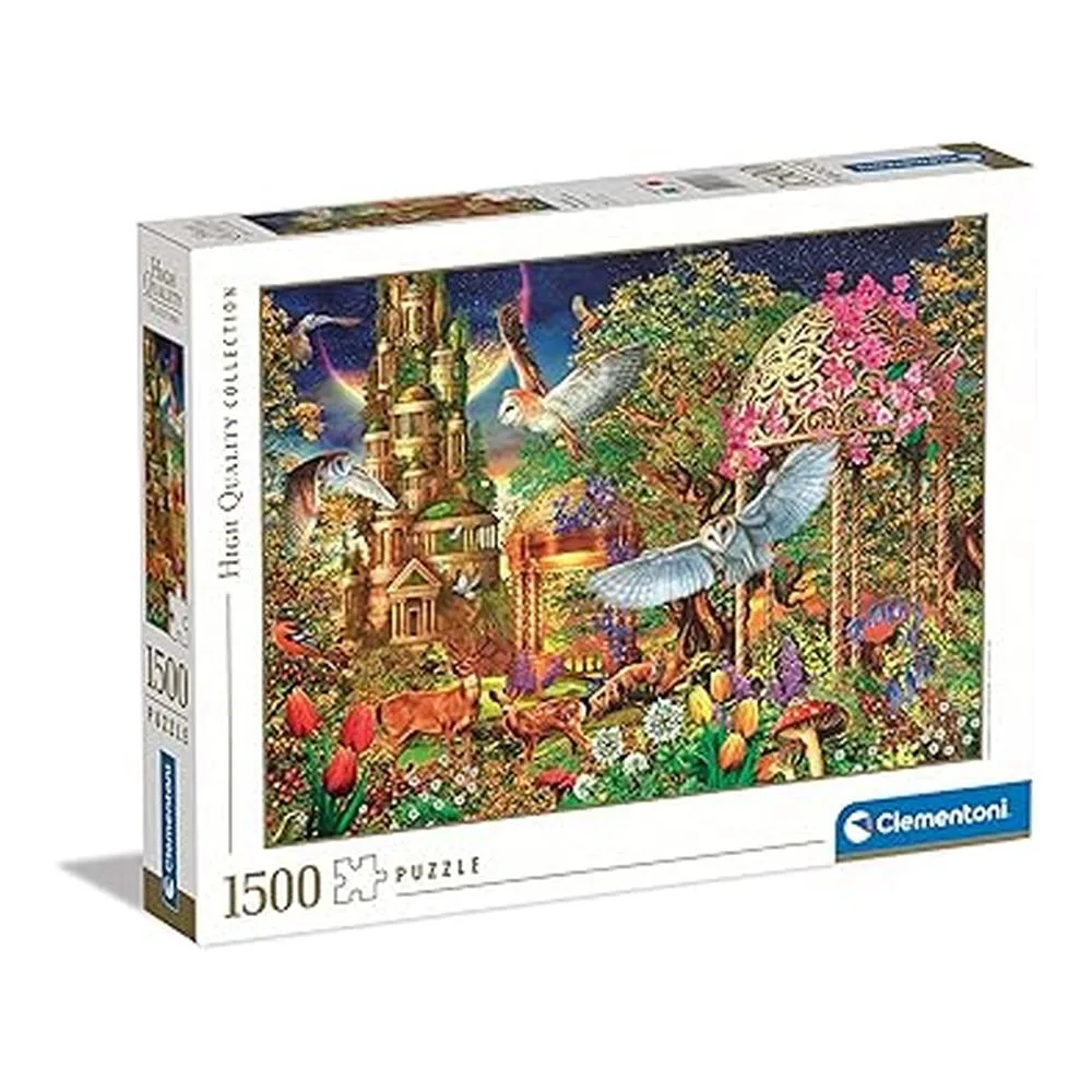 Rompecabezas de jardín de fantasía del bosque de la colección Clementoni de 1500 piezas 31707 Clementonip25