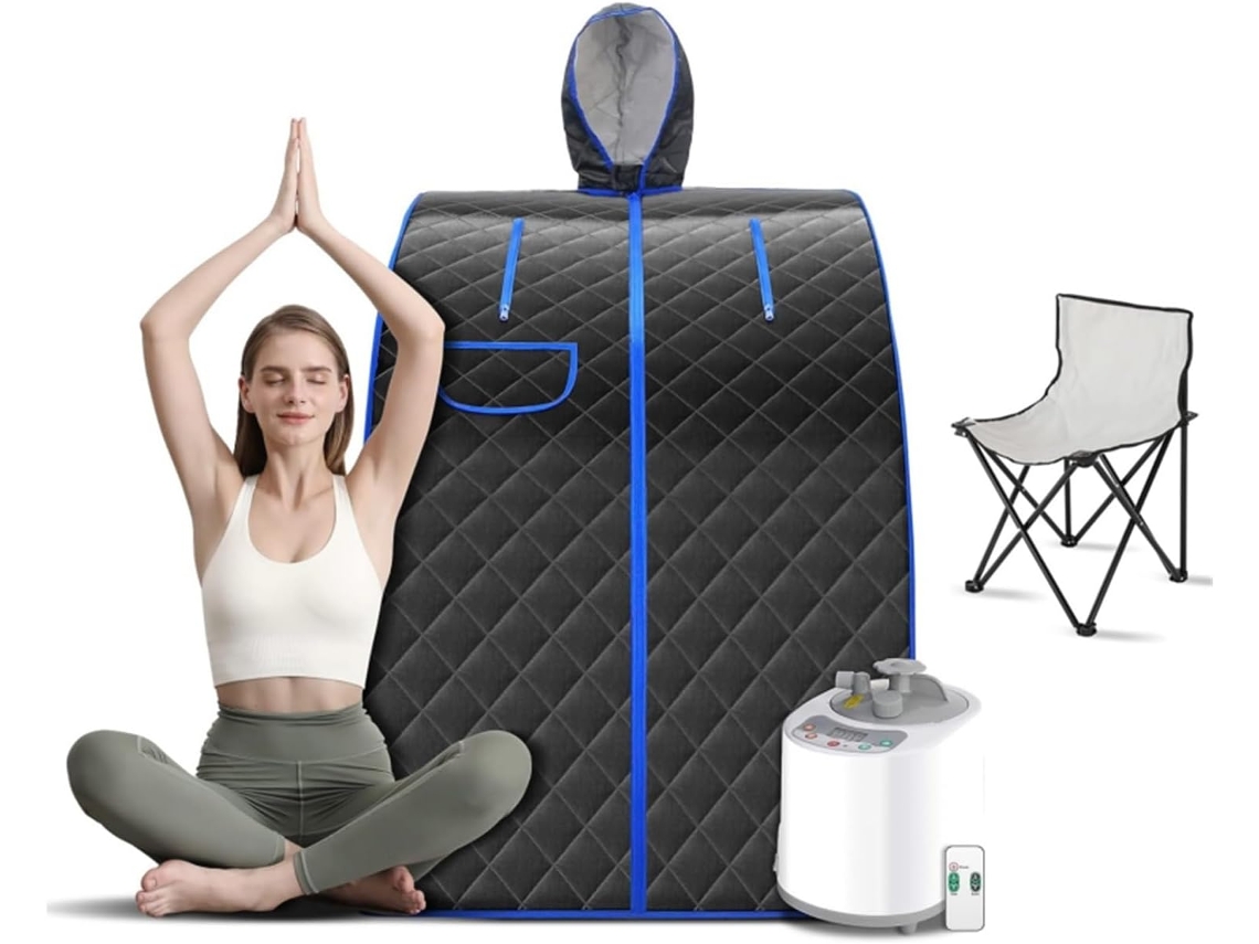 Kit De Sauna Portátil, Tienda De Vapor Portátil Con Silla Plegable Incluida, Spa Doméstico De 1000 W