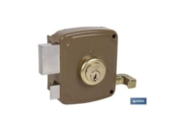 Cerradura sobreponer c/cerradero 120mm izquerda
