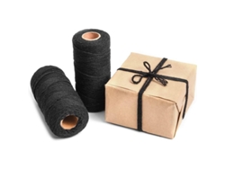 2 Hebras De Hilo, 100 Metros De Hilo De Yute Natural Negro Para Manualidades, Jardinería, Regalos, Embalaje Y Tarjetas.