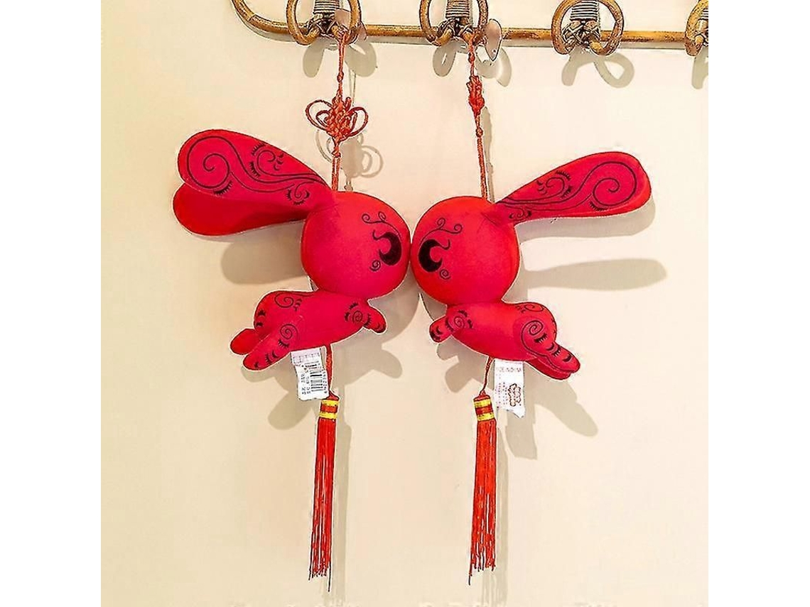 Conejo De Peluche, Mascota Para Año Nuevo 2023, Decorativo, Algodón Pp De Alta Calidad, 20x17cm