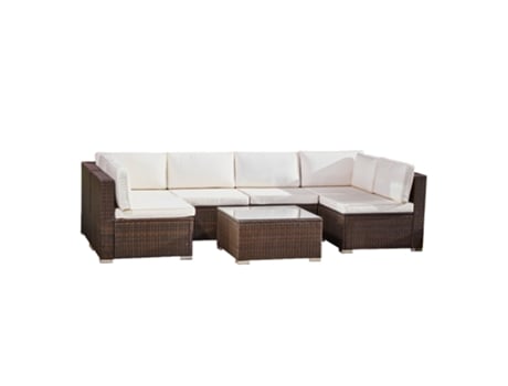 Conjunto de Jardin TEAMSON Home (Rattan - 63.5 cm)