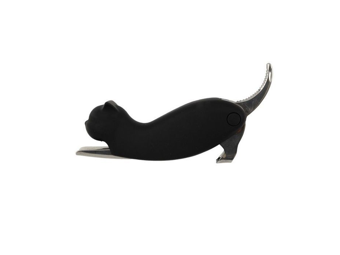 Abridor de botellas con forma de gato, sacacorchos con forma de gato