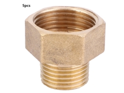 5 Peças Acessórios De Tubulação De Latão Conector Rápido Fêmea Para Macho Bspp (1/2'' Para 3/4'')