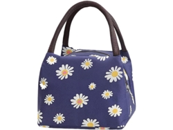 Bolsa De Almoço Portátil, Pequena Bolsa De Almoço Para Mulheres, Escola, Trabalho, Piquenique Com Design De Margaridas