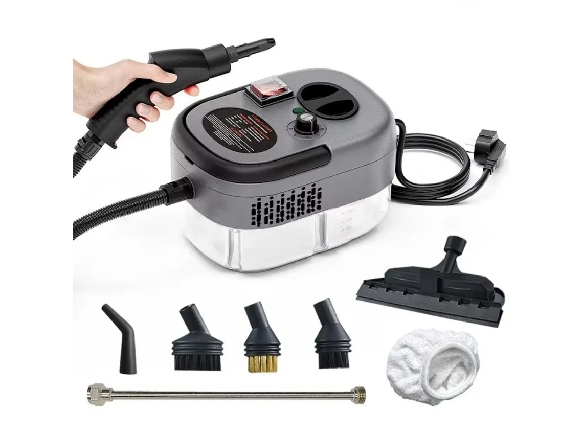 Limpiador a vapor de 2500 W y 220 V para aire acondicionado, cocina, hogar y automóvil.