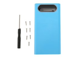 Case Para Power Bank 6x21700 Com Display Lcd Diy Bateria Box Carregador Celular Azul
