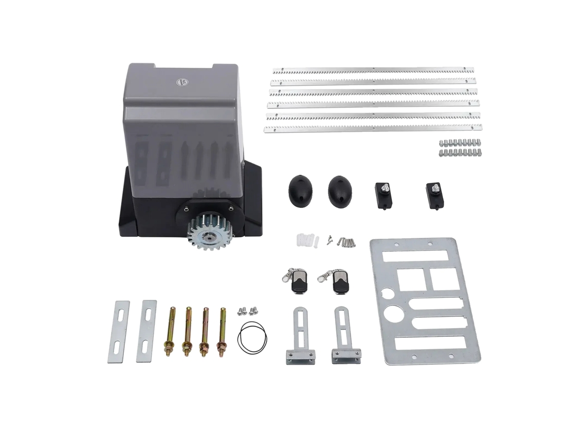 Abridor de puerta corredera eléctrico, 750 W de potencia, capacidad de 1600 kg, color blanco OEM