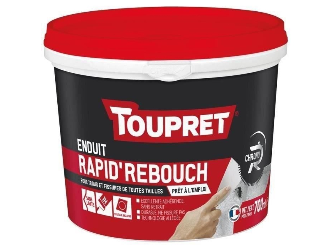 Revestimiento Toupret Para Relleno Rápido En Pasta Interior Y Exterior Gris