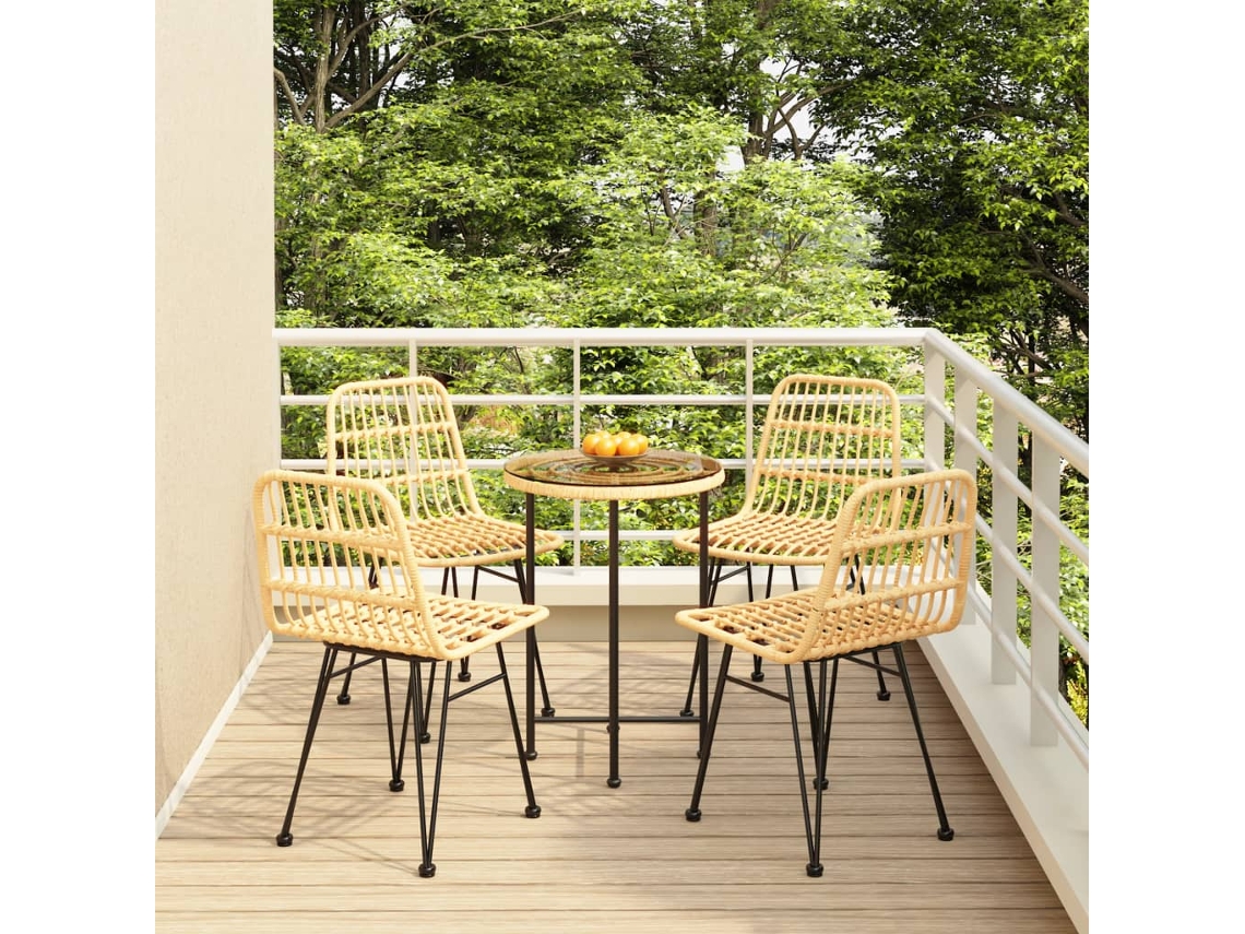 Conjunto 5 Piezas Jantar P/ Jardim Vime Pe Dkd Home Decor
