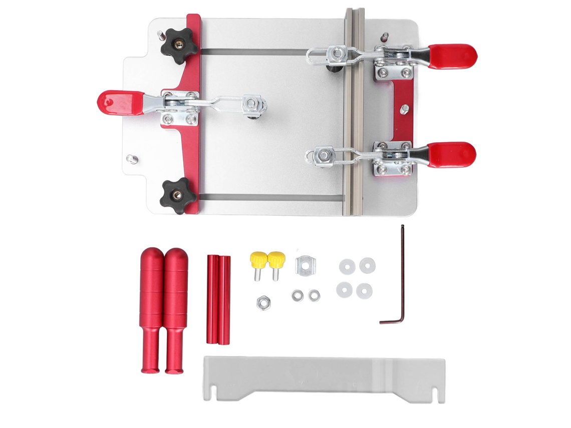 Abrazaderas de seguridad para rieles de carpintería (aluminio, cajones de cocina)