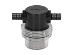 Filtro De Agua En Línea Con Conexión De Púas Abs De 3/8" Y 1/2" Para Bombas De Cc De 12 V Y 80 Psi.