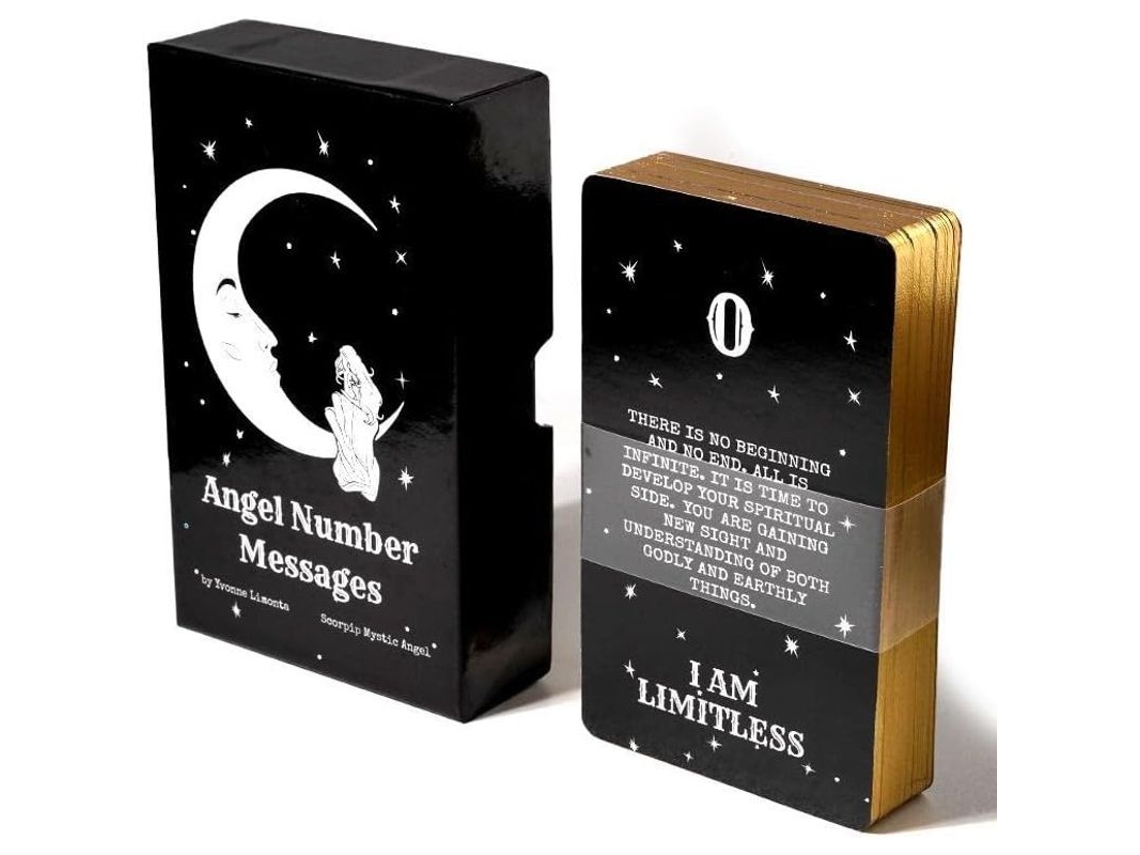 2026-cartas Tarot Con Borde Dorado Y Número Ángel Instrucciones Y Caja Con Bronceado