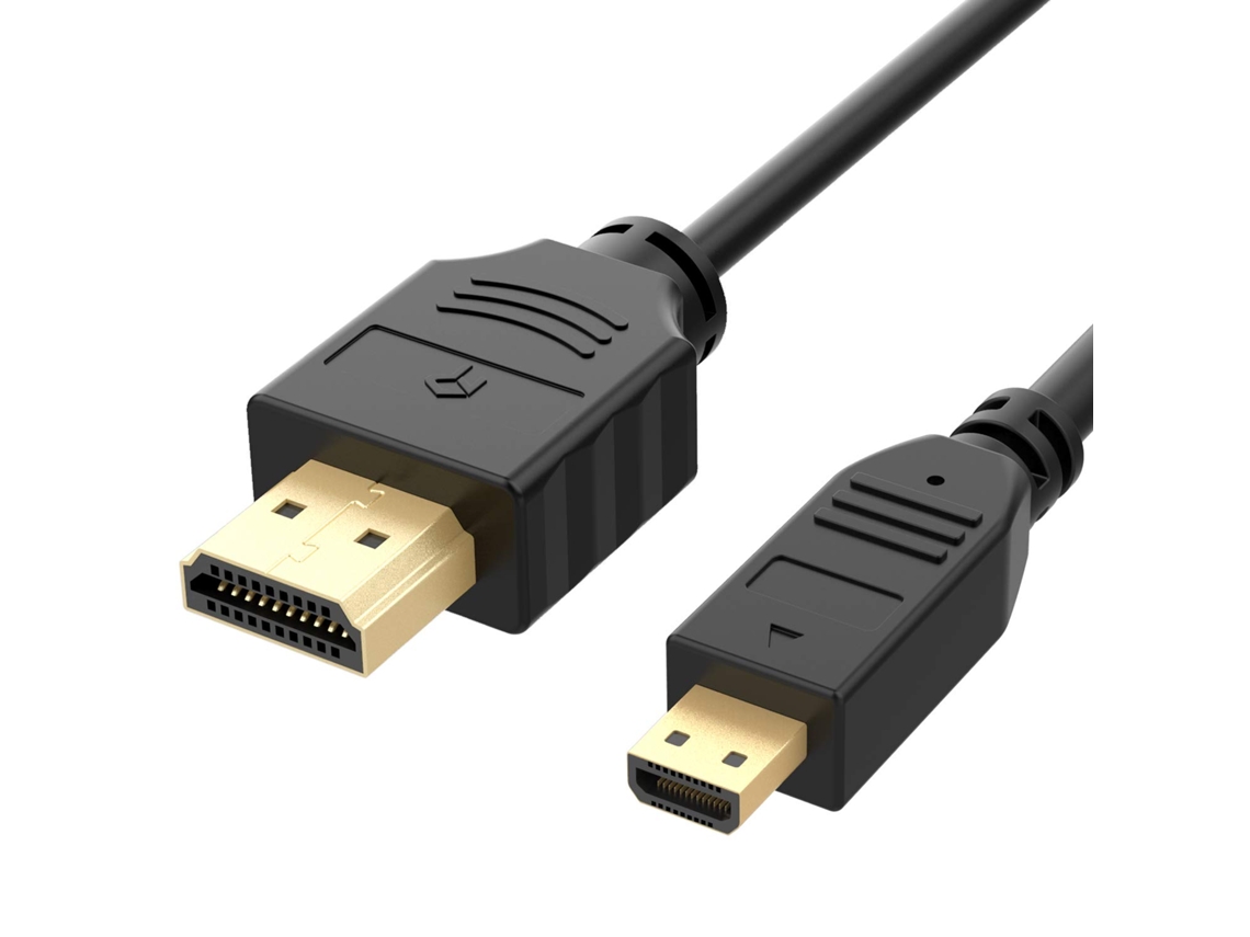 Cable Micro HDMI macho a HDMI macho, compatible con cámaras GoPro Hero, Canon, Nikon y Sony, 1,8 m (negro)