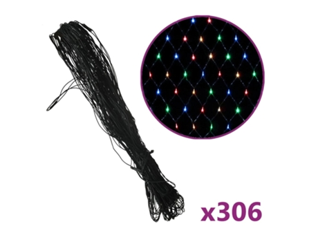 Luces de Navidad MAISON EXCLUSIVE 306 Luces LED Int/Ext Multicolor (300 x 300 cm)