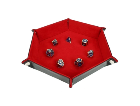 Tapete para dados plegable - rojo