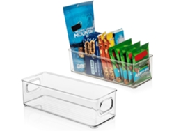 KOFIHETY Contenedores de almacenamiento funcional para almacenamiento simple inteligente, diseño de organizador de diseño portátil con manijas para el baño de 
