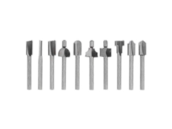10 Brocas Router Hss 3mm Mango 1/8" Herramientas Carpintería Apta Para Herramientas Rotativas Dremel