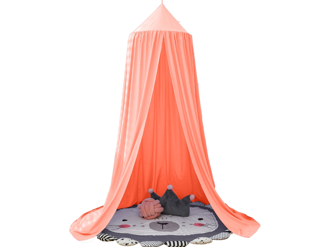 KOFIHETY Dosel para Cama de Niñas, Dosel Rosa Suave con Diseño de Princesa, Decoración Soñadora con Volantes para Habitación Infantil, Cortinas para Cama Colga