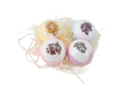 4 Bolas De Sales De Baño Con Burbujas Para Una Experiencia De Spa Revitalizante Para Niños.