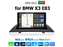 Gps Rádio Android Para Bmw X3 E83 2004 2012 Android 15 Tela 9â³ Wifi Bt 4gb 64gb Carpaly