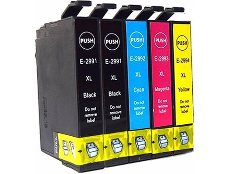 Pack 5 Cartuchos para Epson 29xl (CMYKK)