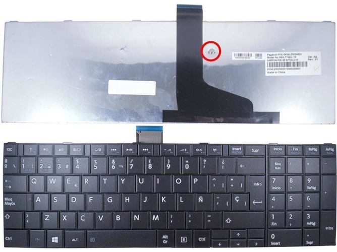 Teclado Toshiba 9Z.N7Usv.00S 6037B0068217 Tv0Su Tv0Sv