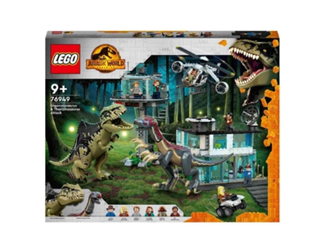 LEGO Jurassic World Ataque Giganotosaurio Y Therizinosaurio (Edad Mínima Recomendada: 9 años - 810 Piezas)