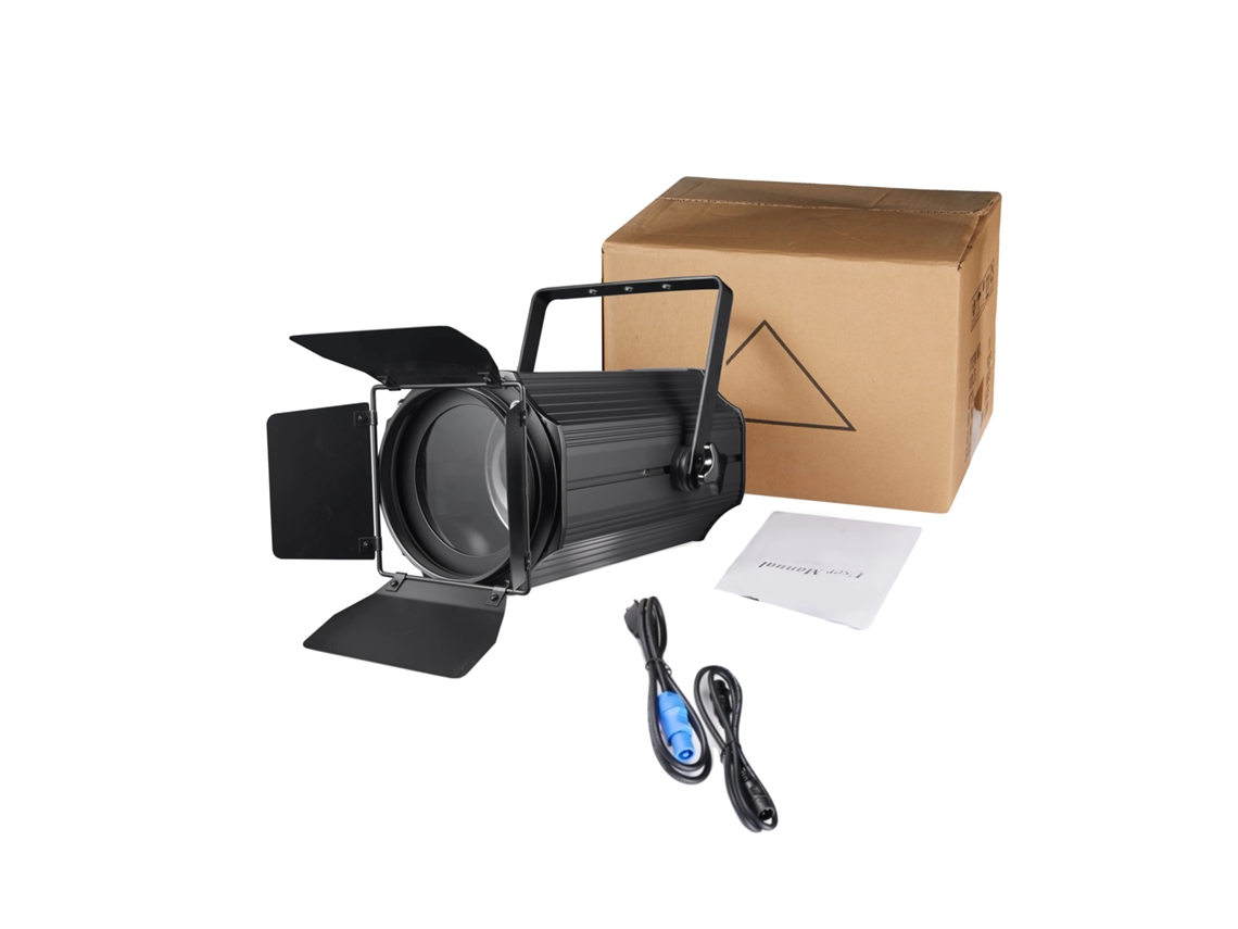Foco de escenario, LEDs COB RGBW, zoom ajustable, 1 unidad, enchufe europeo OEM