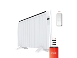 Emisor térmico Evvo C12 White V2, 2000 W, 12 elementos, Wi-Fi, control remoto, temporizador.