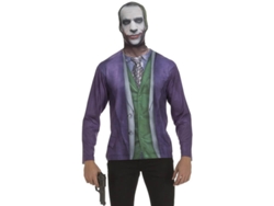 Disfraz de Hombre DISFRAZZES Camiseta Disfraz Joker Oscuro (Talla: S)