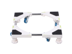 Base Para Lavadora Con Ruedas Universales, Ajustable, De 42 A 62 Cm, De Abs Y Acero Inoxidable 304.