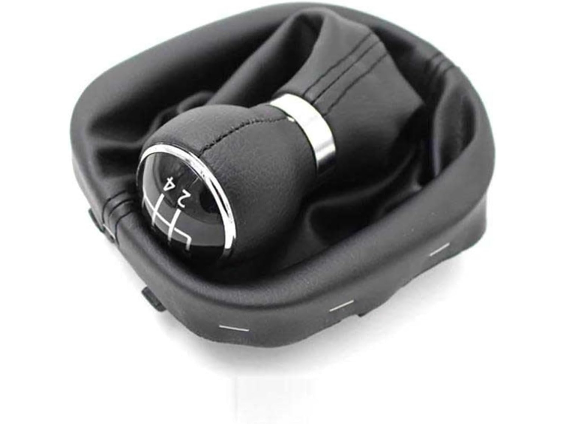 Pomo De Palanca Cambios Cuero Para Automóvil 5 Y 6 Velocidades Con Funda Caddy Ii 2 Mk2 2004-2009 (6