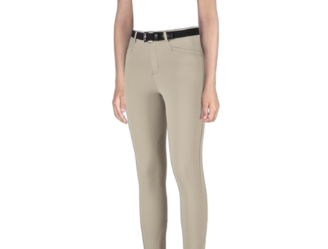 Pantalones de Equitación para Niña EQUILINE (10/11 Años - Beige)