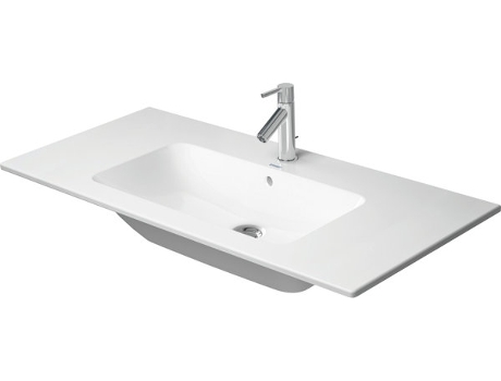 Lavamanos DURAVIT ME de Starck Furniture, sin agujero para grifo, rebosadero, con banco para grifo, 1030 mm