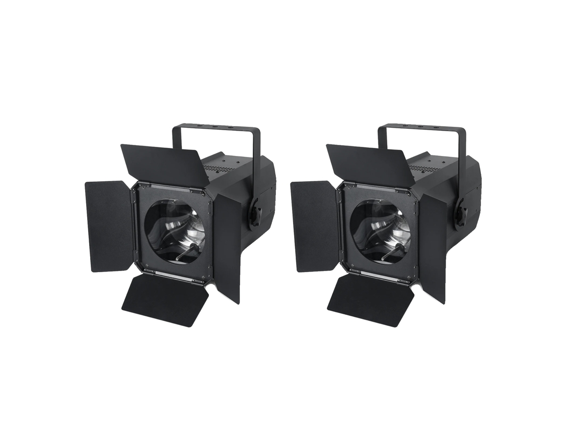 Foco PAR COB de 200 W con control de sonido y haz ajustable de 60°, enchufe europeo, 2 unidades OEM