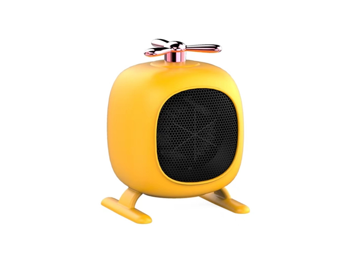 Calentador pequeño con forma de helicóptero amarillo CHRUI