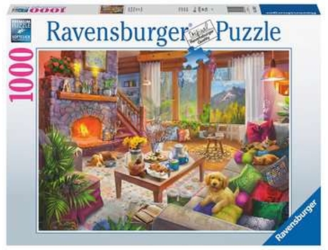 Puzzle RAVENSBURGER Cozy Cabin rompecabezas 1000 pieza(s) Ciudad