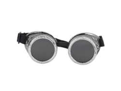 Gafas Steampunk industriales retro a prueba de viento con personalidad plateada vintage