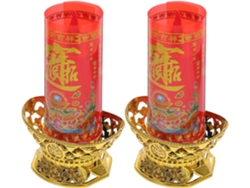 Juego De 2 Velas Led Pequeñas Sin Llama Con Forma De Yuanbao, Velas Eléctricas.